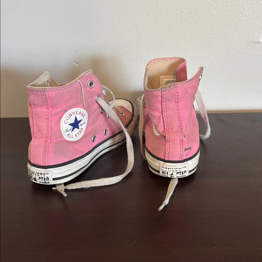 Converse All Stars Sneakers, Kid’s US Size 13.5, Good Used Condition! Pink White